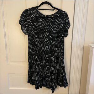 Urban Outfitters Silence + Noise Black Printed Swing Dress | Size M